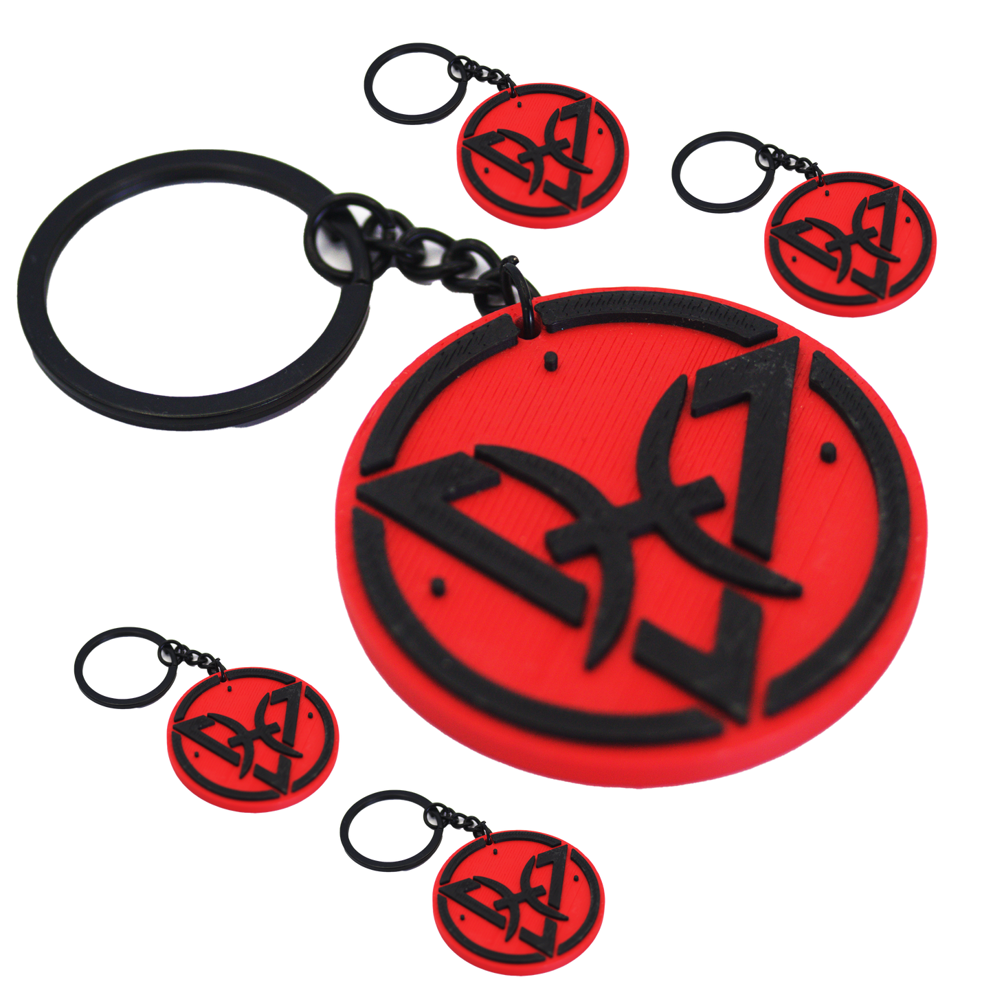 Bulk Custom 3d Printed Keychain w/o Resin