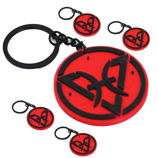 Bulk Custom 3d Printed Keychain w/o Resin